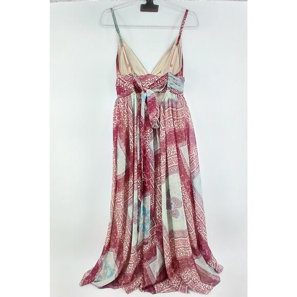 Moda International Y2K Boho Low Back Maxi Dress Womens MD Wedding Festival - Picture 7 of 15